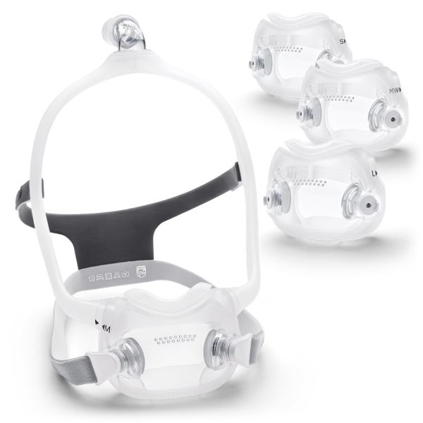 Philips Respironics DreamWear Full Face CPAP / BiPAP Mask with - FitPack (S, M, MW, L Cushions w/ MediumFrame) Store Los Angeles