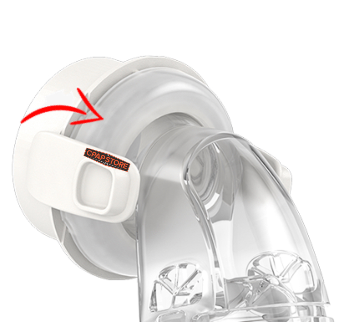 Replacement QUIETAIR Elbow and Swivel for ResMed AirFit & AirTouch F20