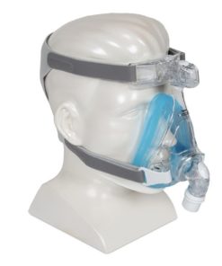 Philips Respironics Amara Gel Full Face CPAP Mask and Headgear from side