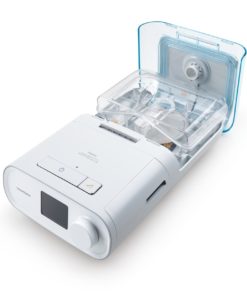 Philips Respironics Dreamstation bipap auto sleep apnea machine with humidifer above