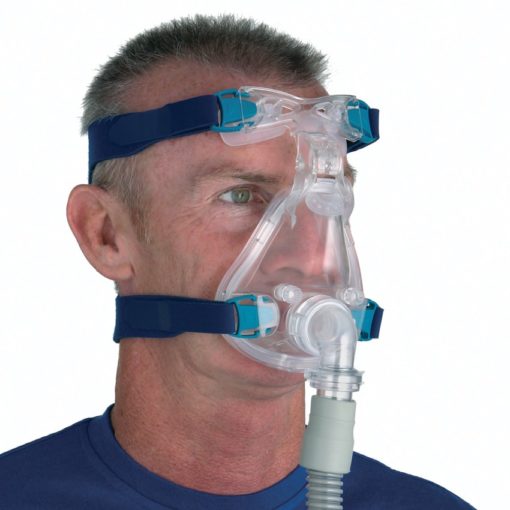 man wearing Resmed Ultra Mirage II Nasal Mask with Headgear