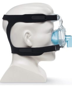 philips Respironics ComfortGel Blue Nasal CPAP Mask and Headgear side