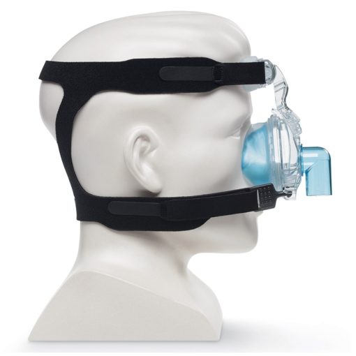 philips Respironics ComfortGel Blue Nasal CPAP Mask and Headgear side